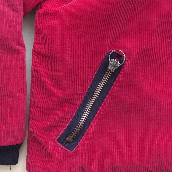 Vintage Red Corduroy Zipper Jacket - Picture 4 of 14